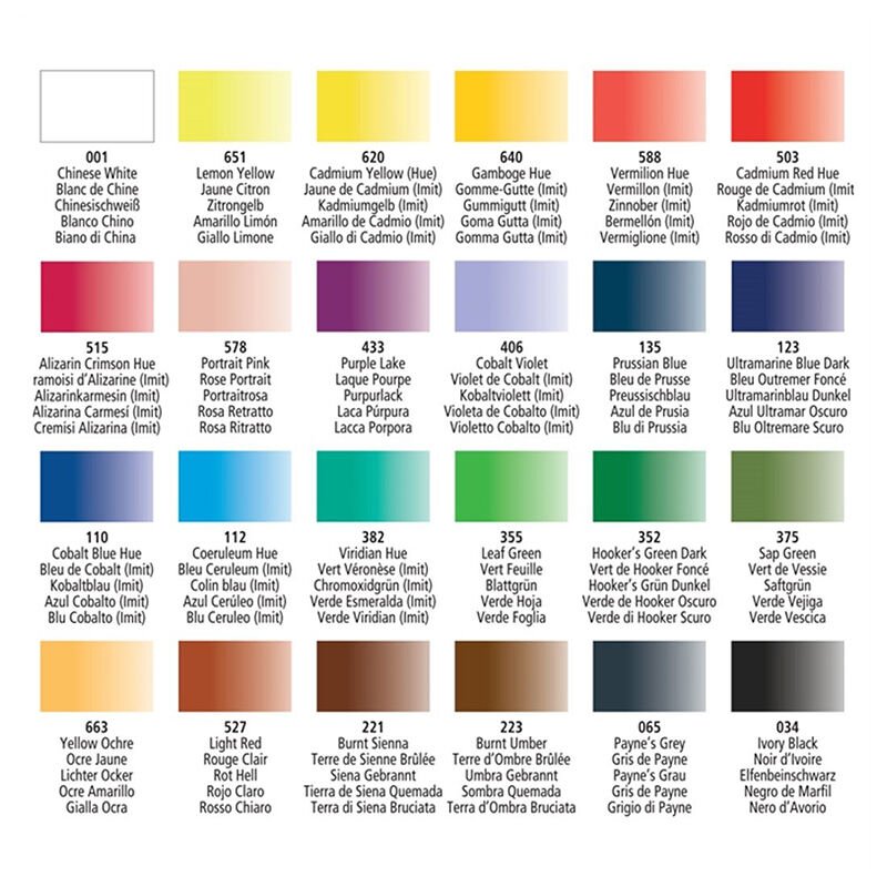 Daler Rowney Aquafine Tablet Sulu Boya Seti 24 Renk