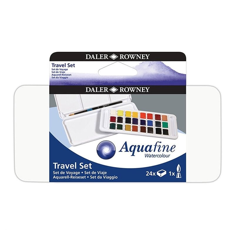 Daler Rowney Aquafine Tablet Sulu Boya Seti 24 Renk