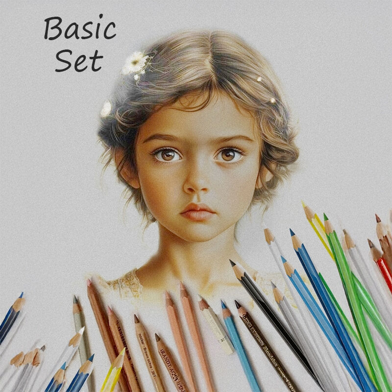 MED Özel 2025 Hiperrealist Kuru Boya Kurs Malzemeleri Basic Set