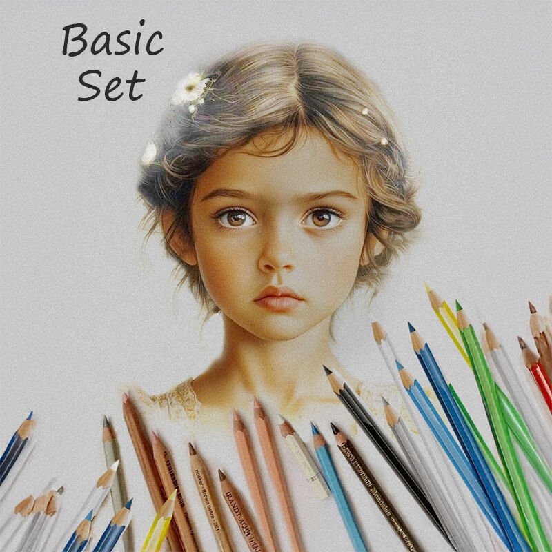 MED Özel 2025 Hiperrealist Kuru Boya Kurs Malzemeleri Basic Set