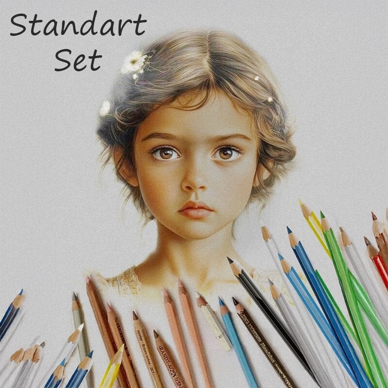 MED Özel 2025 Hiperrealist Kuru Boya Kurs Malzemeleri Standart Set