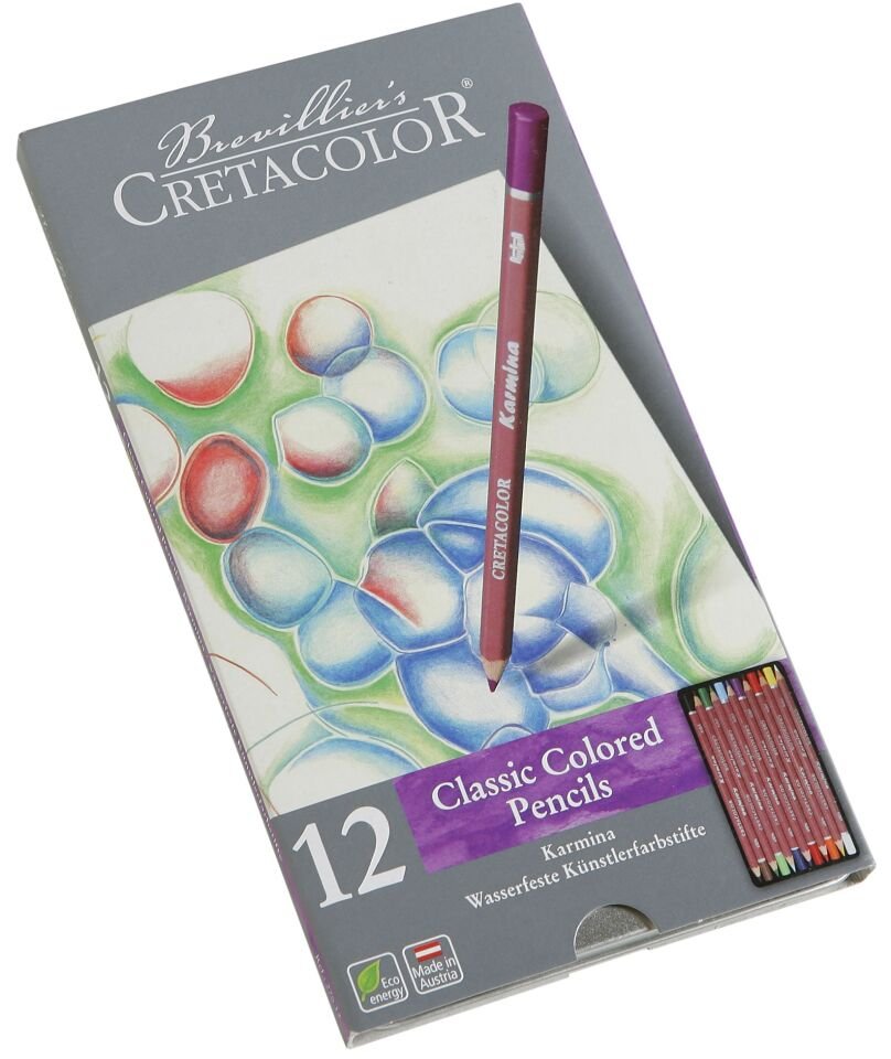 Cretacolor Karmina Kuru Boya Kalem Seti 12 Renk Metal Kutu 27012