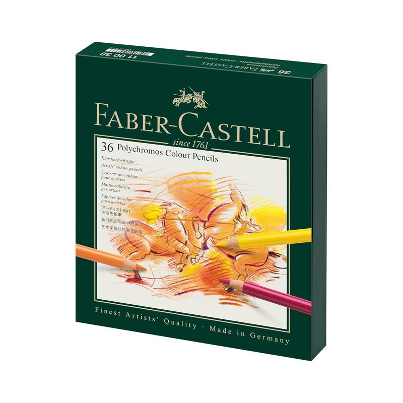 Faber-Castell Polychromos Sanatsal Kuru Boya Kalem Seti 36 Renk