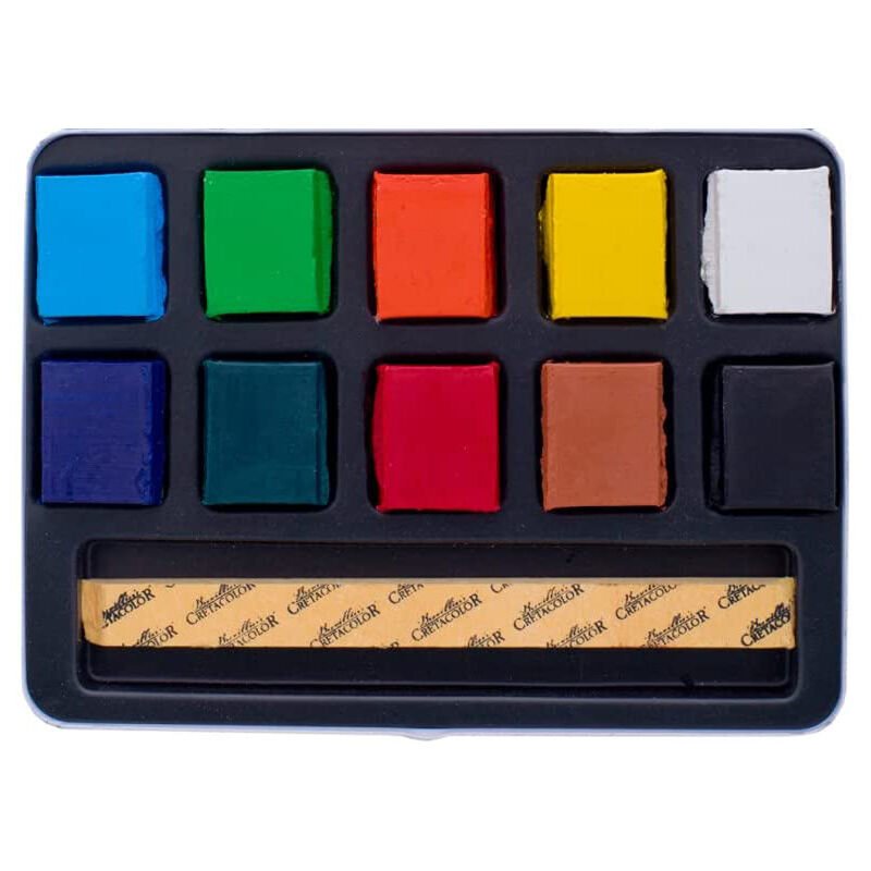 Cretacolor Aqua Brique Profesyonel Tablet Sulu Boya 10 Renk 41510