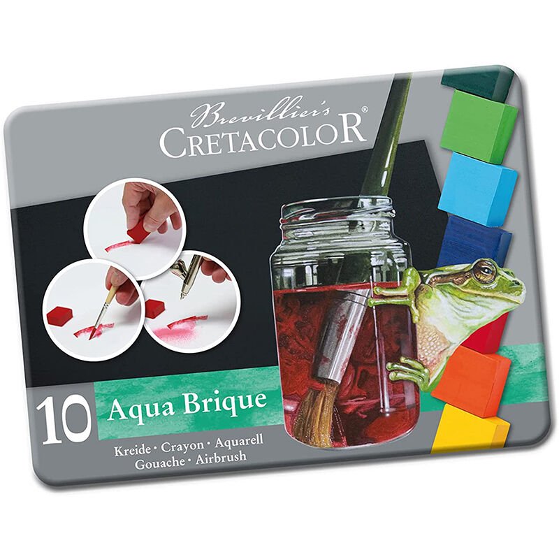Cretacolor Aqua Brique Profesyonel Tablet Sulu Boya 10 Renk 41510
