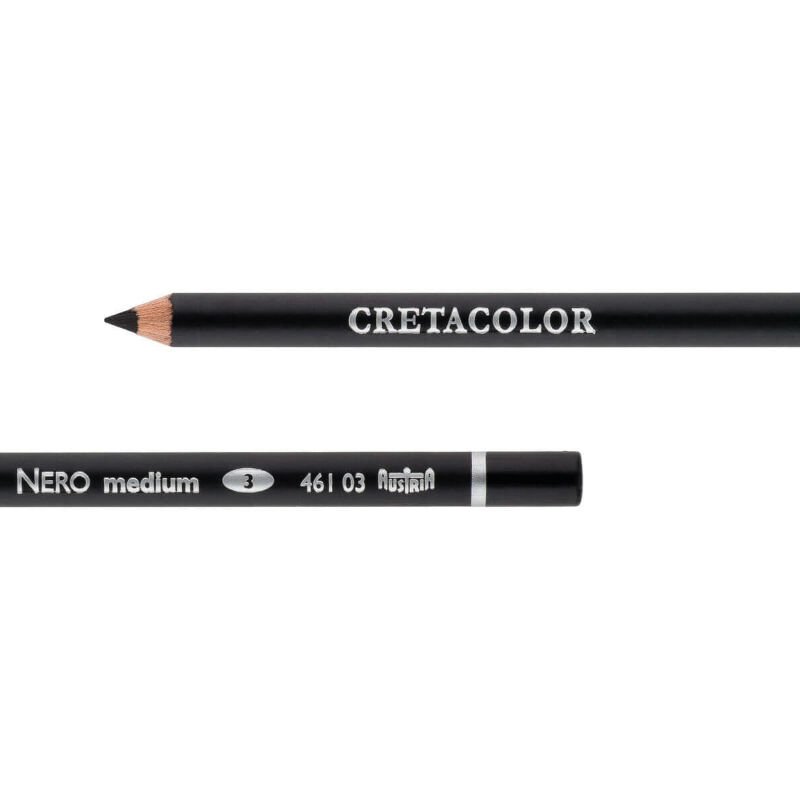 Cretacolor Nero Pencil Medium Yağlı Kömür Kalem 46103