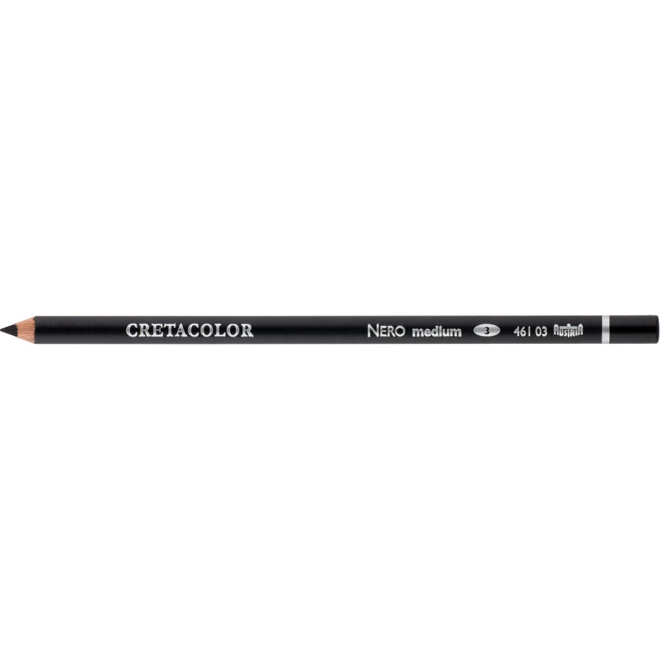 Cretacolor Nero Pencil Medium Yağlı Kömür Kalem 46103