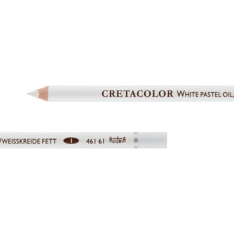Cretacolor White Pastel Oil Pencil Soft Beyaz Yağlı Tebeşir Kalem 46161