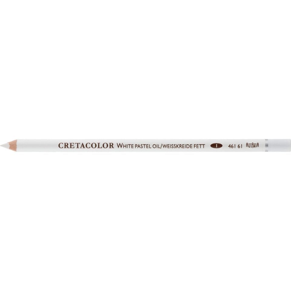 Cretacolor White Pastel Oil Pencil Soft Beyaz Yağlı Tebeşir Kalem 46161