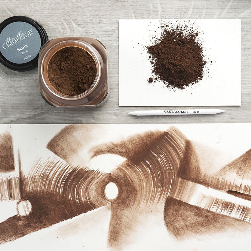 Cretacolor Sepia Powder Kömür Tozu 230Gr 46380
