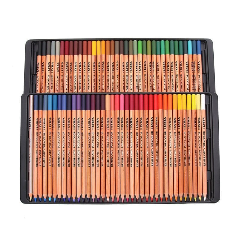 Lyra Rembrandt Polycolor Kuru Boya Kalem Seti 72 Renk Metal Kutu