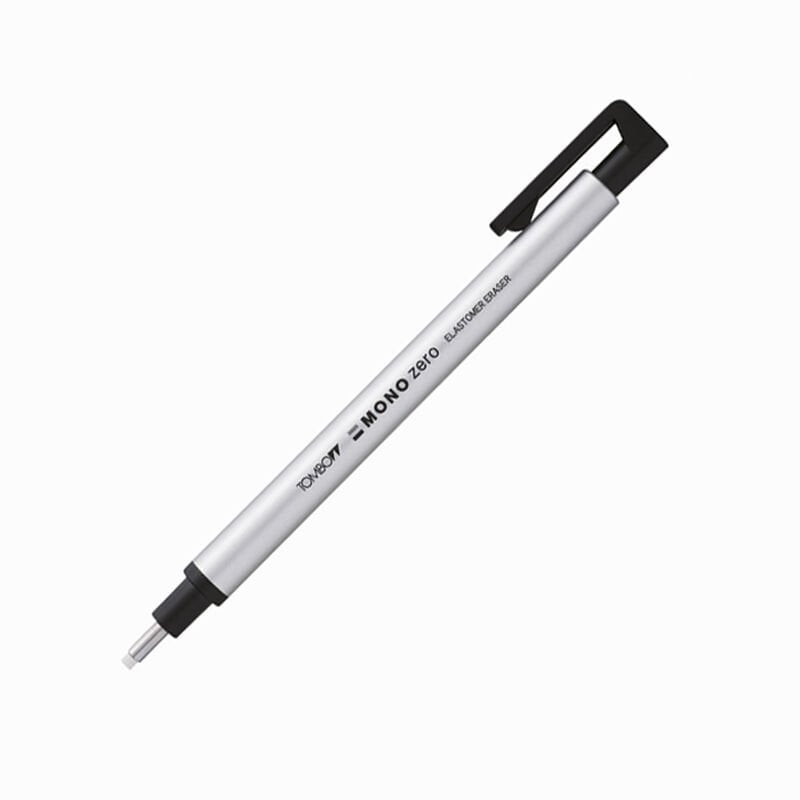 Tombow Mono Zero Mekanik Kalem Silgi 2,3mm Yuvarlak Uç Gümüş