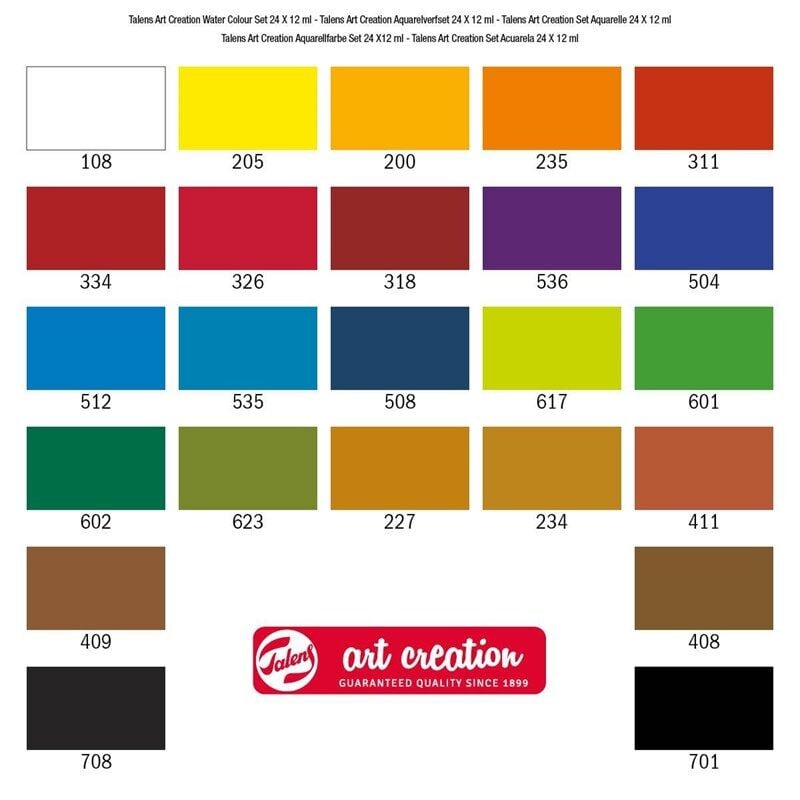Talens Art Creation Sulu Boya Seti 12ml x 24 Renk