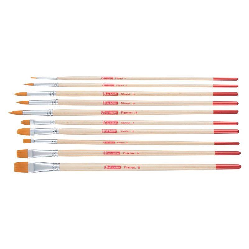 Talens Art Creation Yağlı - Guaj - Akrilik Boya Fırça Seti 10'lu