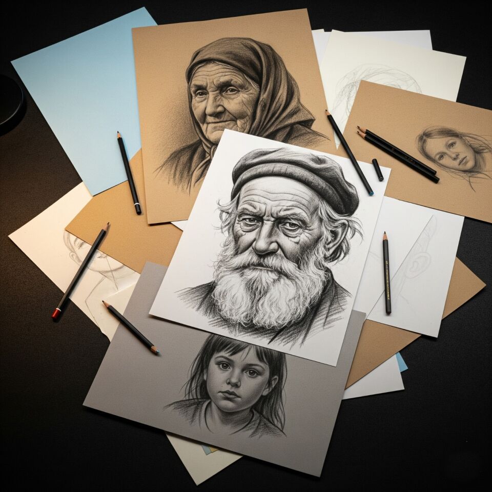 MED Özel 2025 Karakelem Portre Kurs Malzemeleri