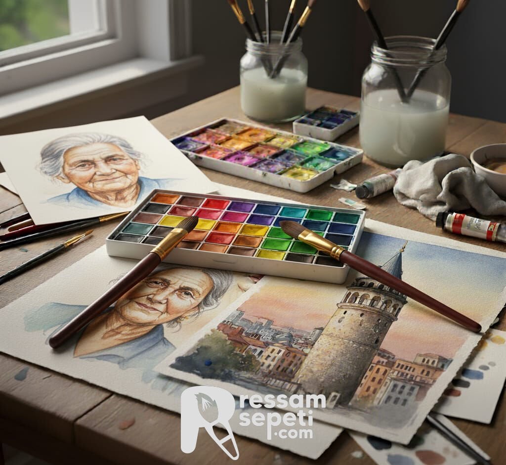 MED Özel 2025 Sulu Boya Kurs Malzemeleri