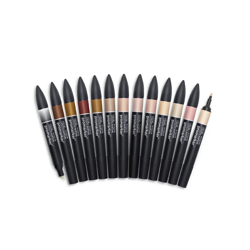 Winsor & Newton Promarker Seti Skin Tones 12 Renk