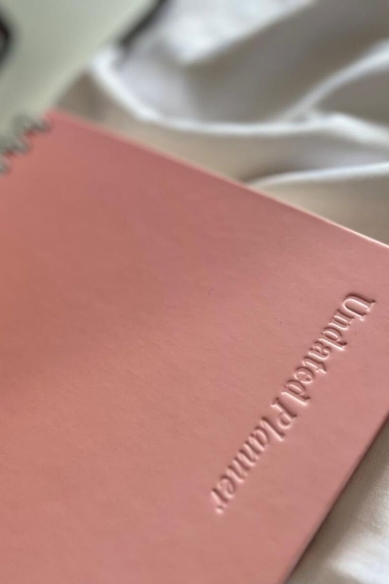Pure Undated Planner Süresiz Planlayıcı Ajanda 17x24cm 90gr Ivory Blush