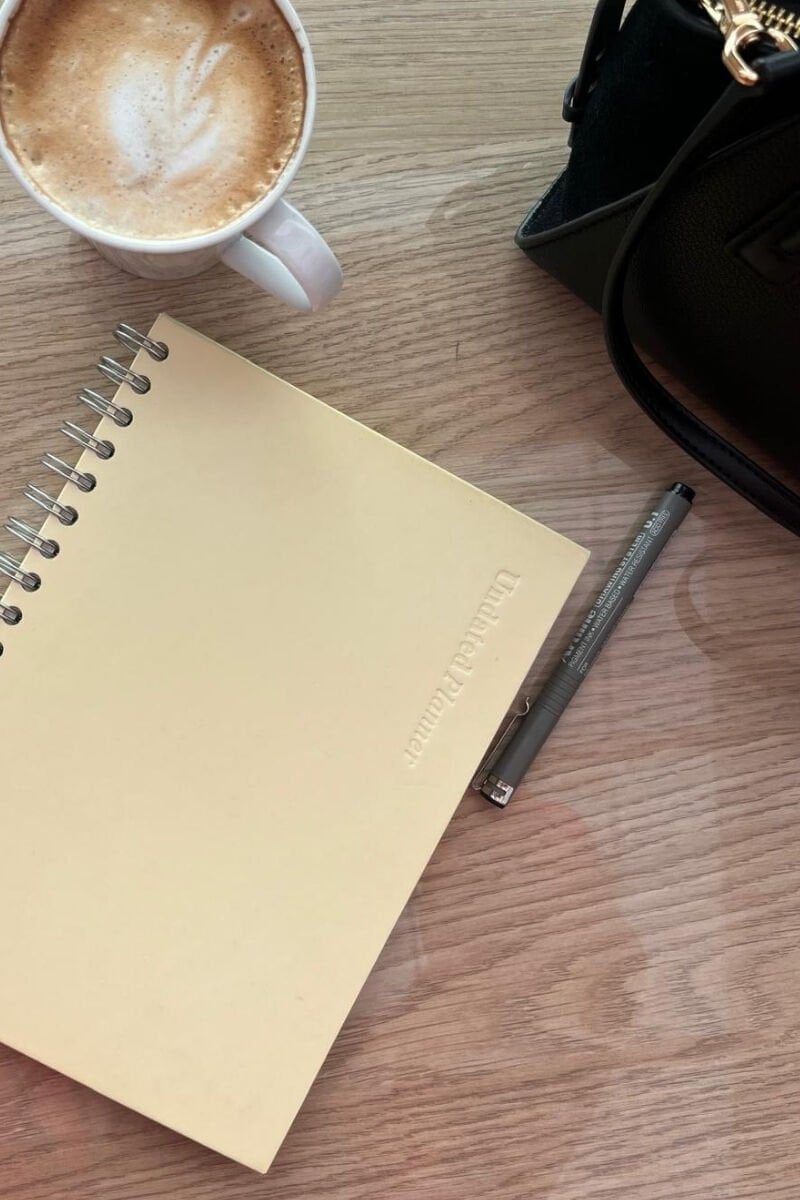 Pure Undated Planner Süresiz Planlayıcı Ajanda 17x24cm 90gr Ivory Butter