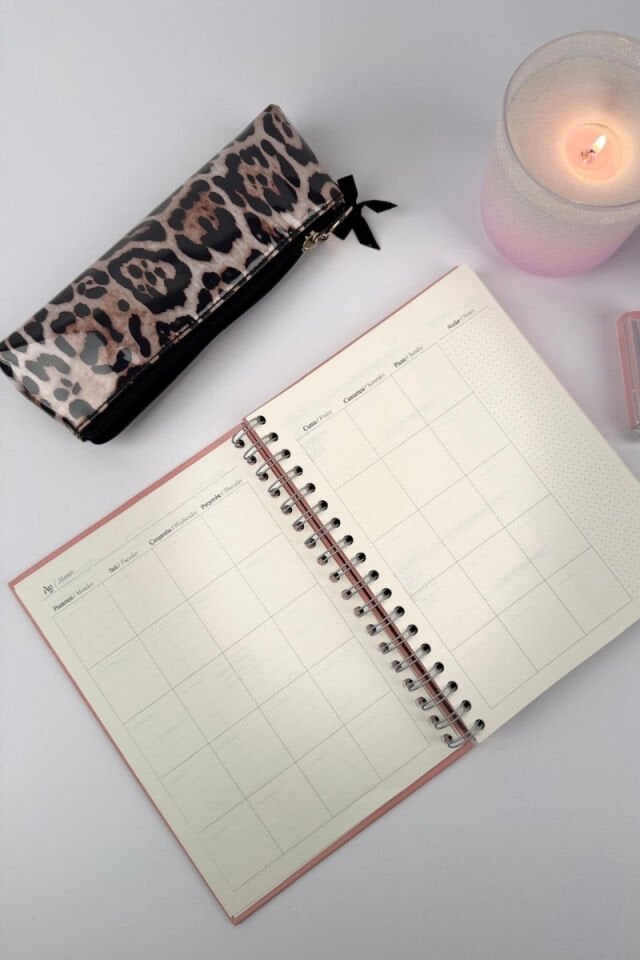 Pure Undated Planner Süresiz Planlayıcı Ajanda 17x24cm 90gr Ivory Butter